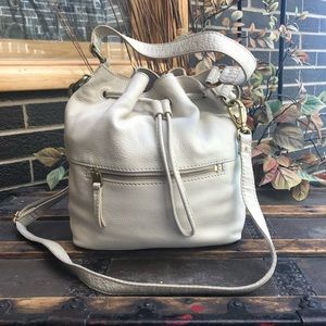 Fossil Vickery Leather Drawstring Bag